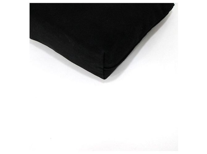 Chanel Pouch in tela nera con logo iniziale Nero - vista 6