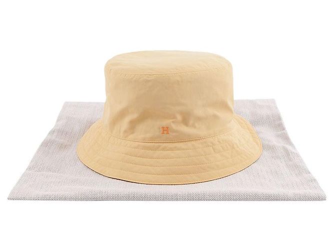 Hermès Cappello bucket reversibile Decoupages Arancione - vista 2