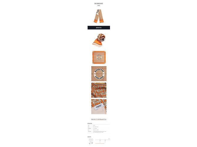 Burberry Seidentuch mit Montage-Print - Ansicht 2