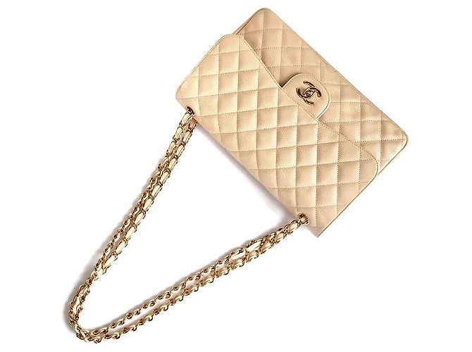 Chanel Caviar Classic Jumbo Braun - Ansicht 4