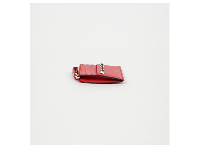 Valentino Rockstud Kartenetui Rot Leder - Ansicht 4