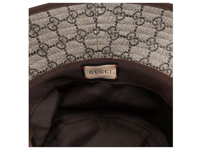 Gucci Cappello Bucket Supreme GG Canvas Donna Marrone - vista 5