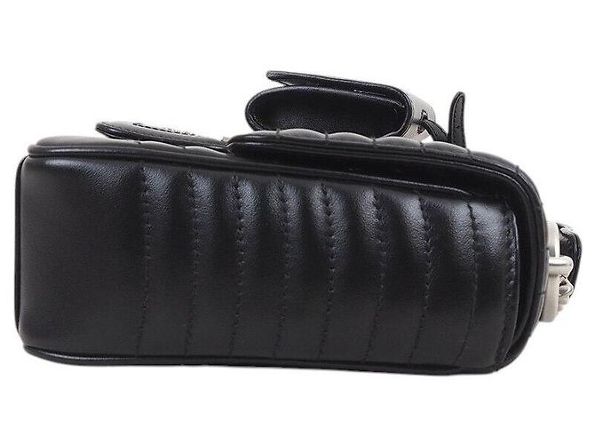 Prada Borsa a tracolla Diagram in vitello morbido Nero - vista 5