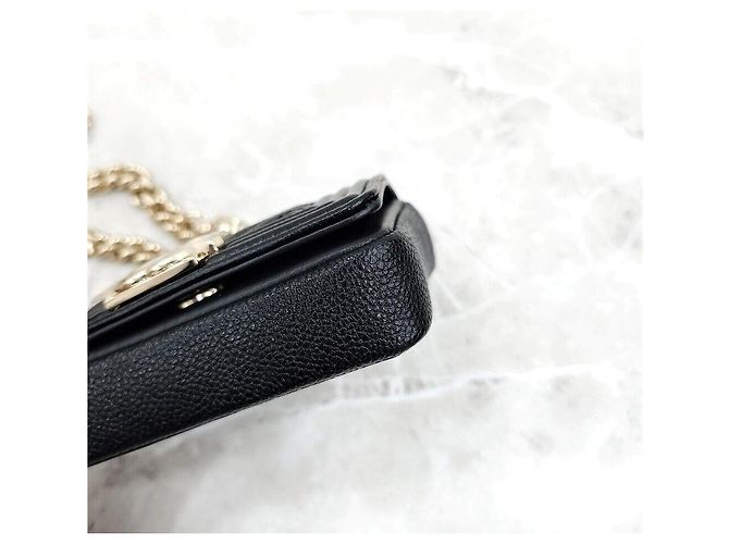 Chanel Mini borsa a cintura New Boy in vitello chevron nero - vista 6