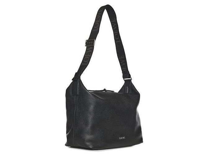 Loewe Bolsa Tiracolo Cubby Medium em pele de vitela grão flexível - vista 4