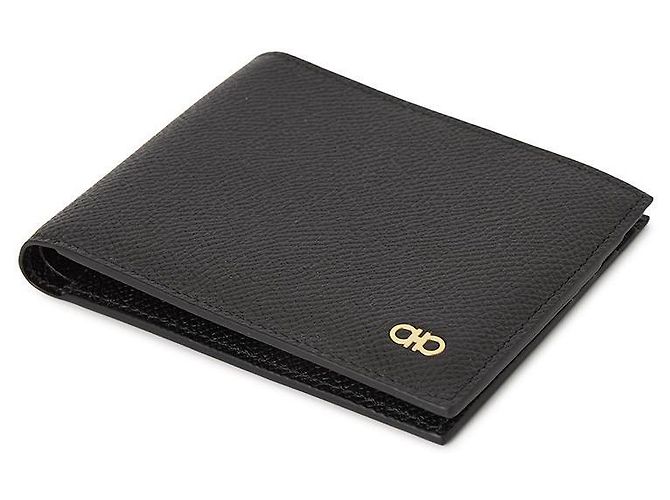 Salvatore Ferragamo Portafoglio Gancini da uomo NERO - vista 4