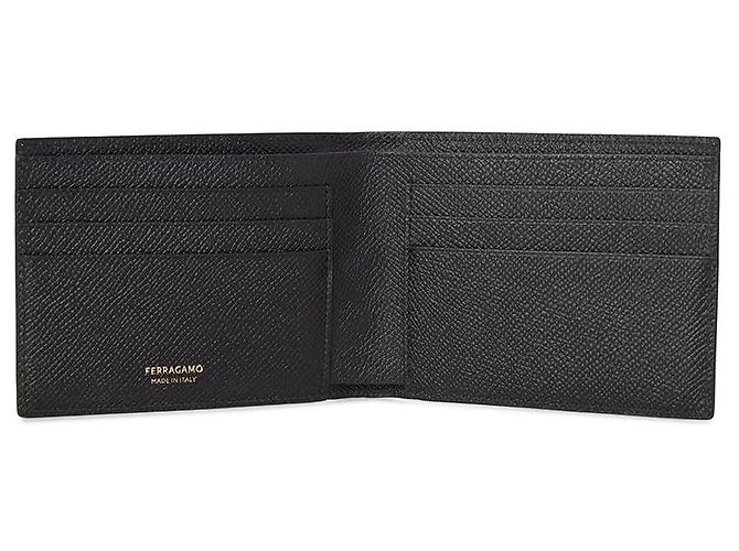 Salvatore Ferragamo Portafoglio Gancini da uomo NERO - vista 5