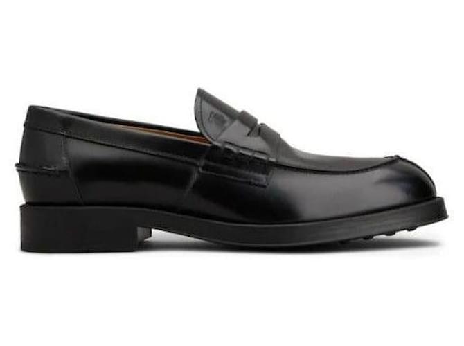Tod's Mocassini in vitello Nero - vista 3