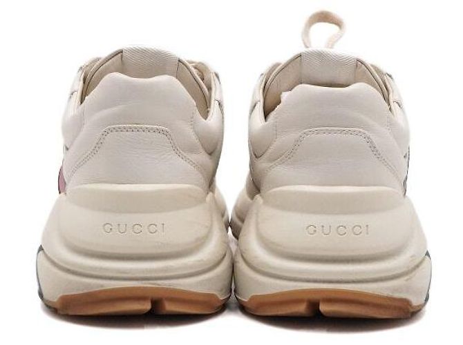 Gucci Sneakers Rhyton Web Print Bianco - vista 7