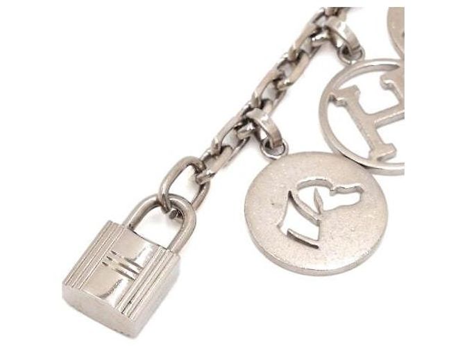 Hermès Catena Amuleto e Portachiavi Olga in Argento Bianco - vista 2