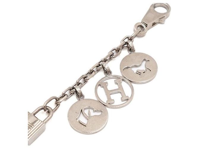 Hermès Catena Amuleto e Portachiavi Olga in Argento Bianco - vista 3