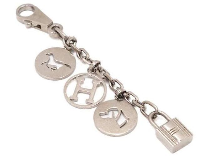 Hermès Catena Amuleto e Portachiavi Olga in Argento Bianco - vista 5