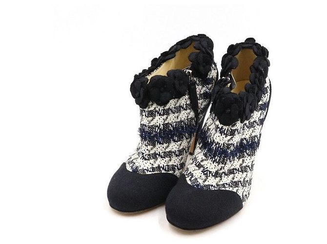 Chanel Botas de tweed Coco Camellia para mujer Multicolor - vista 3