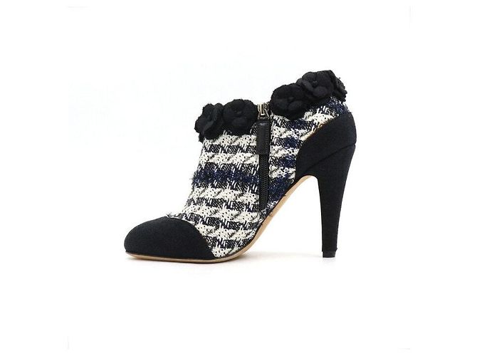 Chanel Botas de tweed Coco Camellia para mujer Multicolor - vista 4