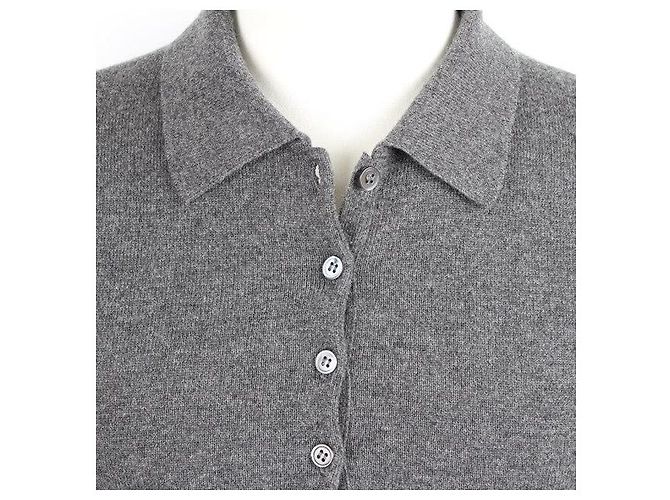 Thom Browne Kaschmir-Strick mit diagonalem Armband und Kragen Braun - Ansicht 7