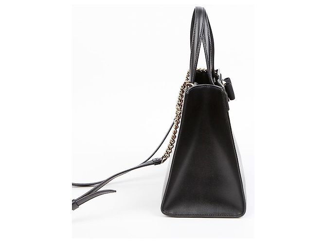 Salvatore Ferragamo Borsa a mano media nera - vista 5