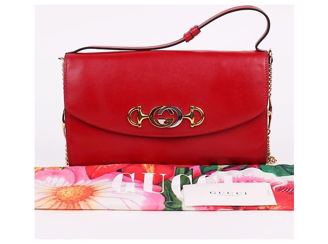 Gucci Borsa a tracolla Jumi Top Handle Red Small Rosso - vista 12
