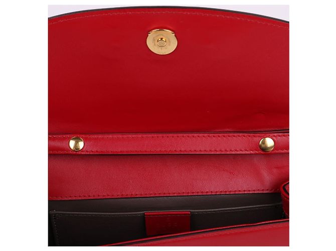 Gucci Borsa a tracolla Jumi Top Handle Red Small Rosso - vista 7
