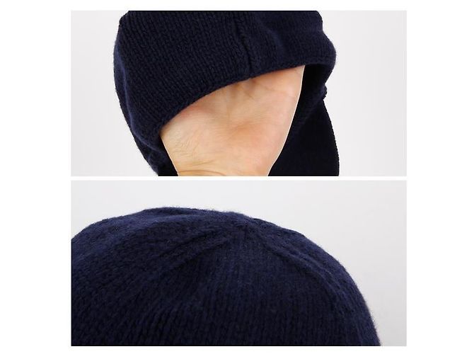 Moncler Baseball-Kappe aus Strickbaumwolle Schwarz - Ansicht 5
