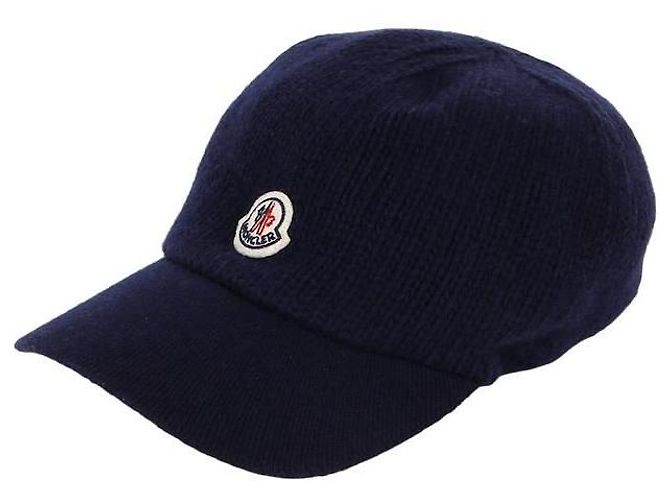 Moncler Baseball-Kappe aus Strickbaumwolle Schwarz - Ansicht 7