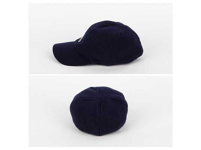 Moncler Baseball-Kappe aus Strickbaumwolle Schwarz - Ansicht 9