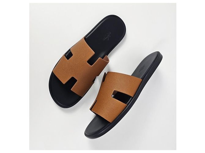 Hermès Sandali ciabatte Izmir da uomo Gold D'oro - vista 10
