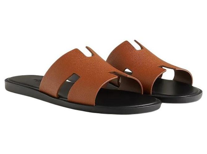 Hermès Sandali ciabatte Izmir da uomo Gold D'oro - vista 2