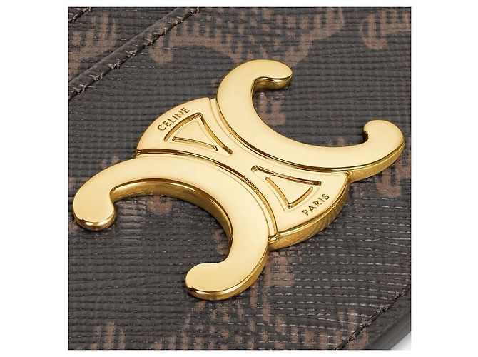 Céline Triomphe Card Holder Triomphe Canvas Black - view 4