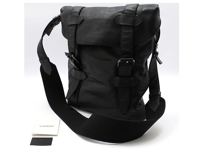 Givenchy Borsa Biker in pelle di vitello nera a spalla e crossbody Nero - vista 2
