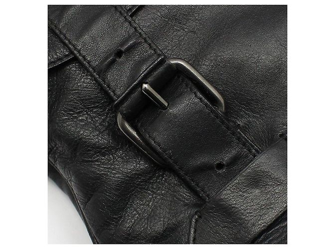Givenchy Borsa Biker in pelle di vitello nera a spalla e crossbody Nero - vista 9