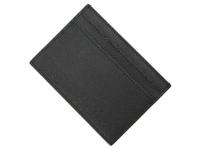 Saint Laurent Black Monogram Card Holder - view 3