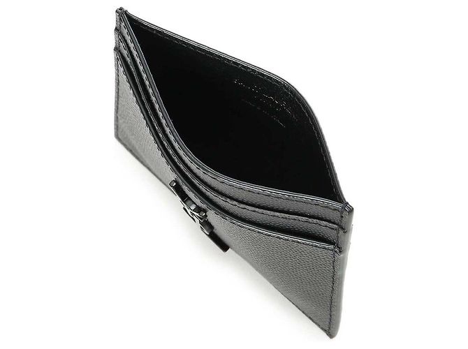 Saint Laurent Black Monogram Card Holder - view 4
