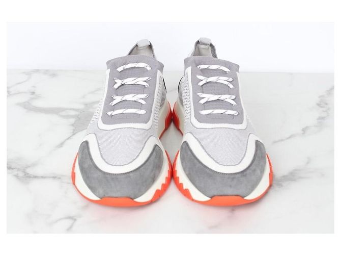 Hermès Addict Strick-Sneaker Gray Braun - Ansicht 5