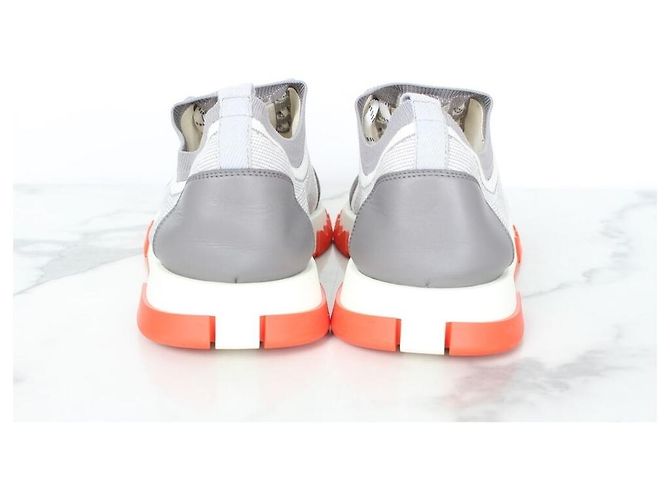 Hermès Addict Strick-Sneaker Gray Braun - Ansicht 6
