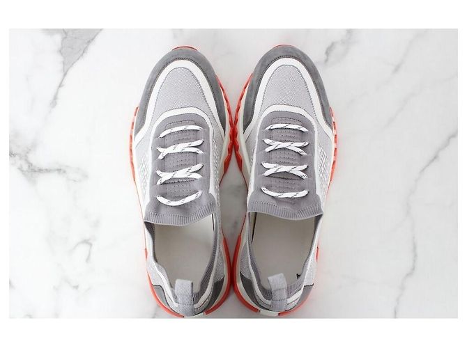 Hermès Addict Strick-Sneaker Gray Braun - Ansicht 7