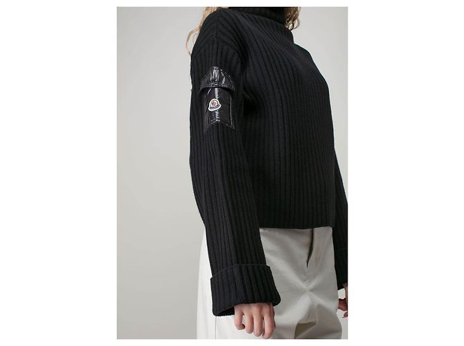 Moncler Tejido con Logo Negro - vista 3