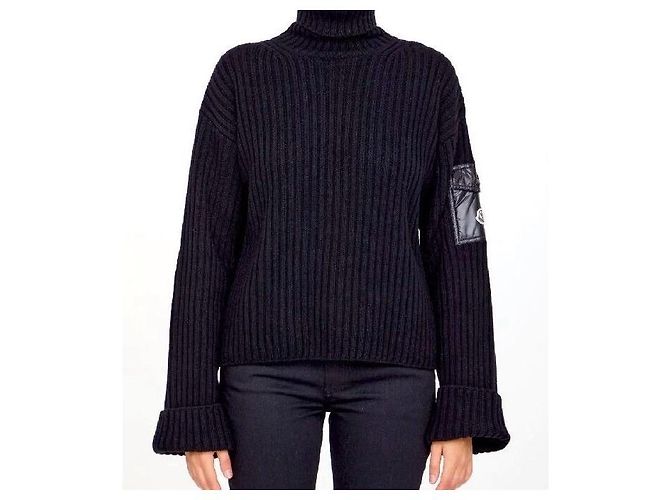 Moncler Tejido con Logo Negro - vista 5