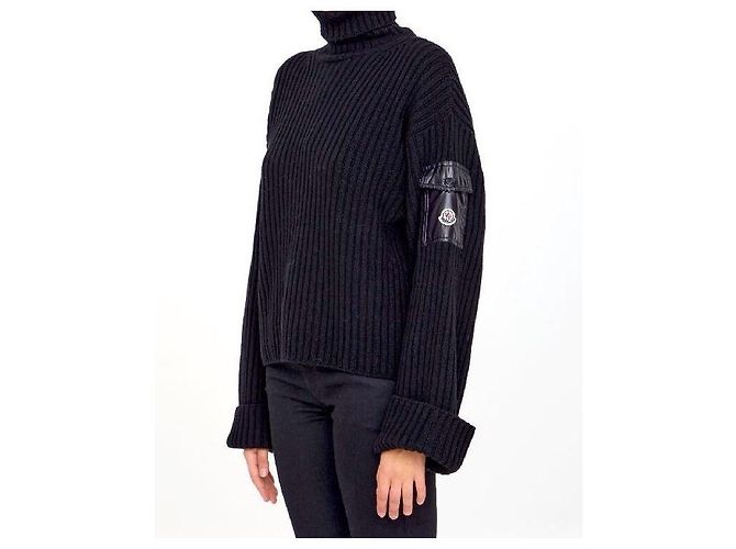 Moncler Tejido con Logo Negro - vista 6