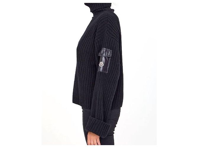 Moncler Tejido con Logo Negro - vista 7