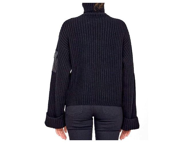 Moncler Tejido con Logo Negro - vista 8