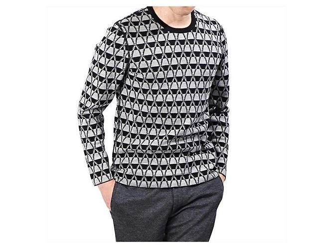 Lanvin Pull à col rond en jacquard Multicolore - vue 10