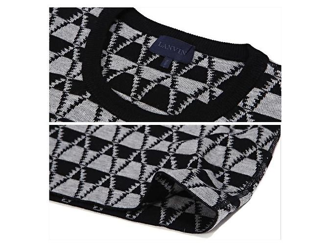 Lanvin Pull à col rond en jacquard Multicolore - vue 14