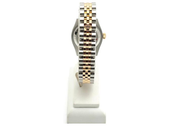 Rolex Datejust Combi Damenuhr Pyramid Ivory Roman Weiß - Ansicht 6