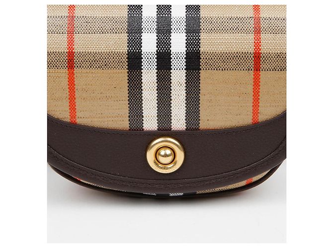 Burberry Borsa a Tracolla Highland Mini Tote Marrone - vista 3