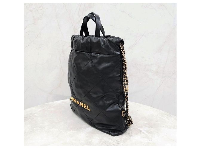 Chanel Zaino in pelle di vitello nera Small New Chip Nero - vista 2