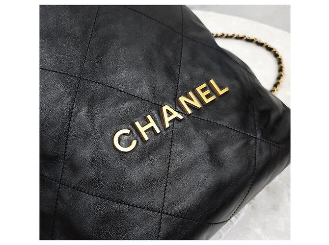 Chanel Zaino in pelle di vitello nera Small New Chip Nero - vista 5