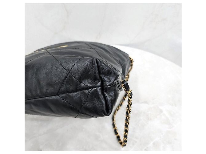 Chanel Zaino in pelle di vitello nera Small New Chip Nero - vista 6