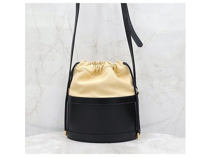 Gucci Borsa a secchiello in pelle nera Horsebit - vista 3