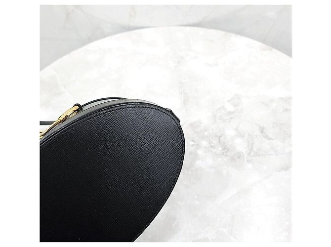 Gucci Borsa a secchiello in pelle nera Horsebit - vista 6