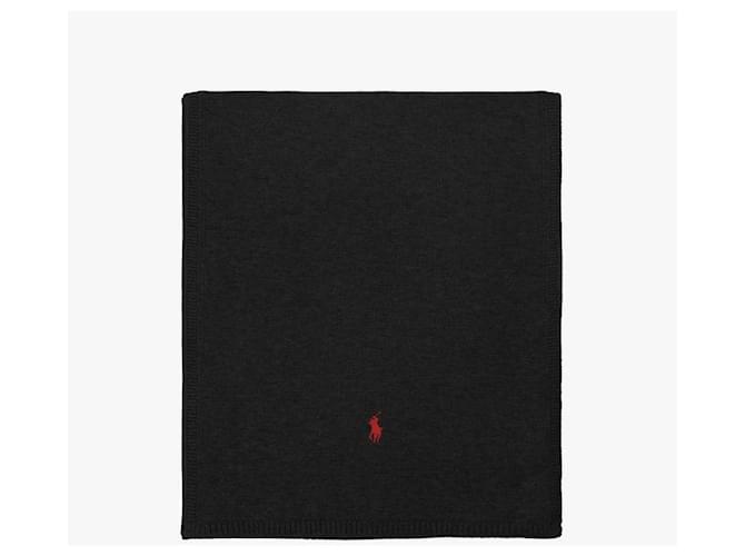 Ralph Lauren Pony Strickschal Schwarz - Ansicht 2